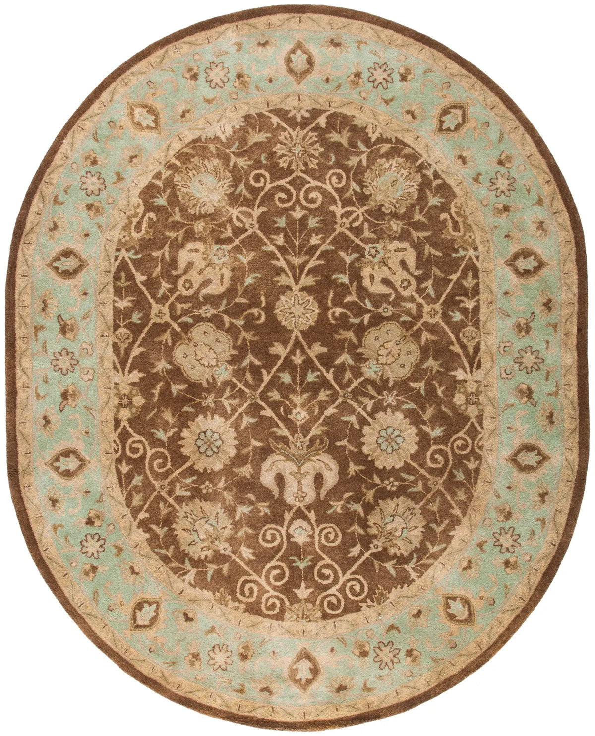 Safavieh Antiquity 7'-6" x 9'-6" Rug in Brown / Green