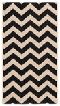 Safavieh Courtyard 2'-0" x 3'-7" Rug in Black / Beige