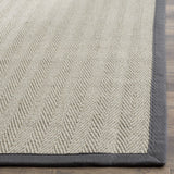 Safavieh Natural Fiber 5'-0" x 8'-0" Rug in Grey Brown / Grey
