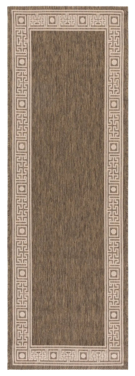 Safavieh Courtyard 2'-3" x 6'-7" Rug in Dark Beig / Beige