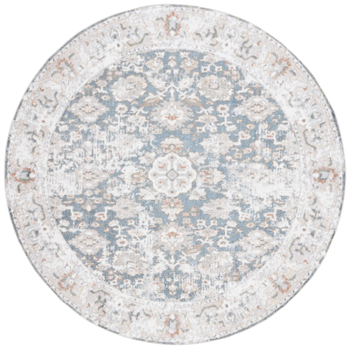 Safavieh Baltimore 6'-7" x 6'-7" Rug in Light Grey / Blue
