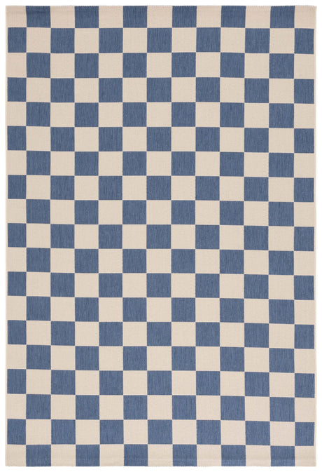 Safavieh Courtyard 4'-0" x 5'-7" Rug in Blue / Beige