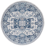 Safavieh Tulum 6'-7" x 6'-7" Rug in Ivory / Blue