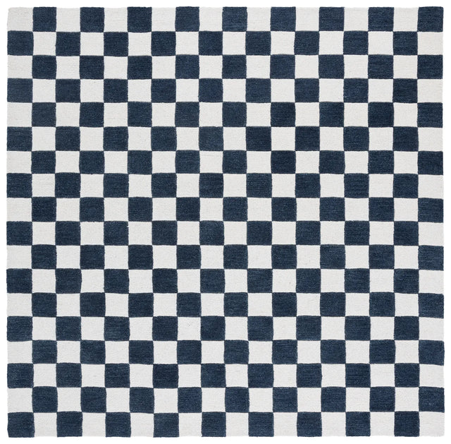 Safavieh Ebony 6'-0" x 6'-0" Rug in Blue / Ivory