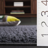 Safavieh Rumi Shag 4'-0" x 6'-0" Rug in Charcoal