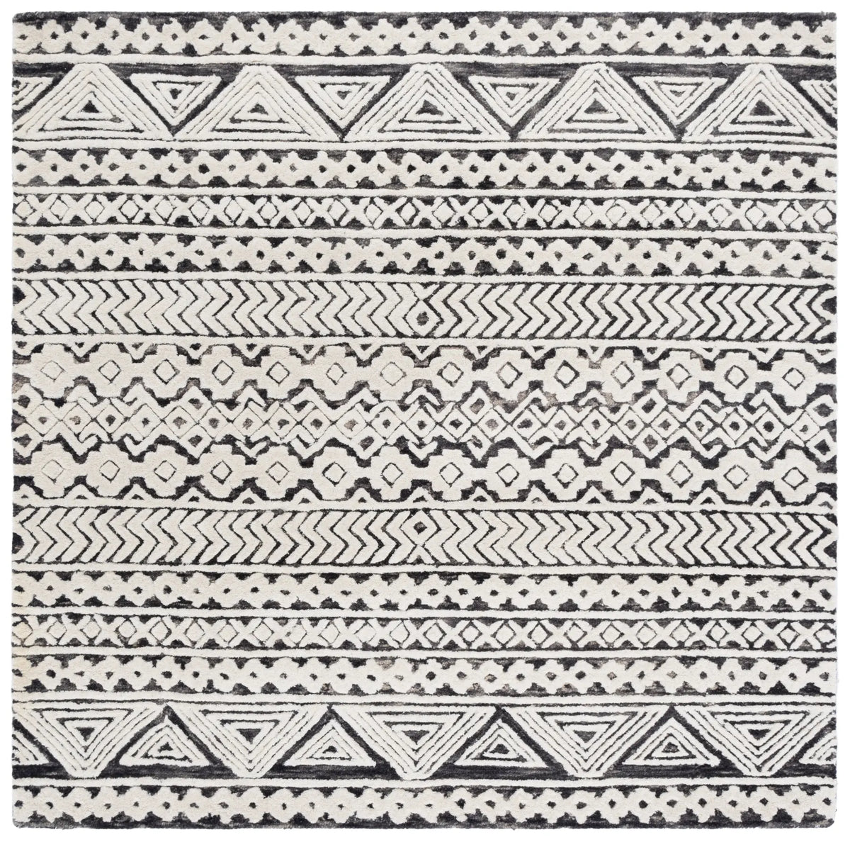Safavieh Abstract 6'-0" x 6'-0" Rug in Ivory / Grey