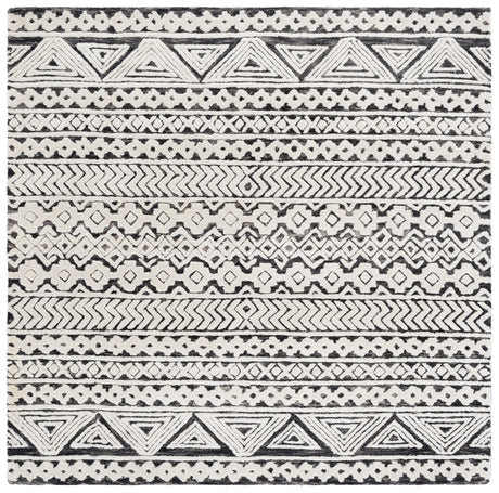 Safavieh Abstract 6'-0" x 6'-0" Rug in Ivory / Grey