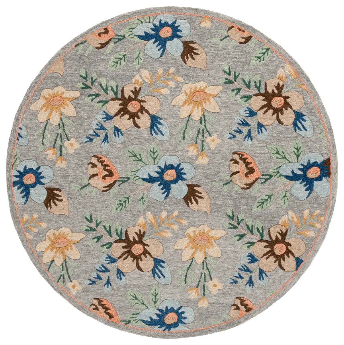 Safavieh Blossom 6'-0" x 6'-0" Rug in Grey / Blue