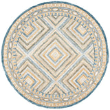 Safavieh Aspen 5'-0" x 5'-0" Rug in Navy / Gold