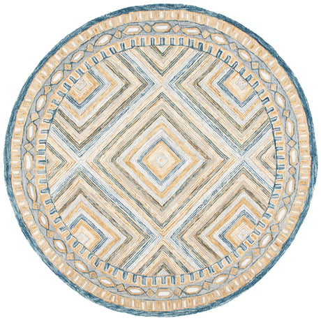 Safavieh Aspen 5'-0" x 5'-0" Rug in Navy / Gold