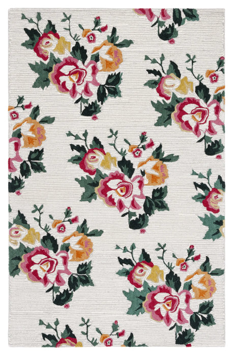 Safavieh Jardin 4'-0" x 6'-0" Rug in Ivory / Red