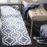 Safavieh Dip Dye 2'-3" x 8'-0" Rug in Blue / Ivory