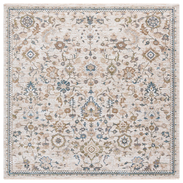 Safavieh Finley 6'-7" x 6'-7" Rug in Beige / Blue