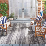 Safavieh Courtyard 8'-0" x 10'-0" Rug in Black / Grey