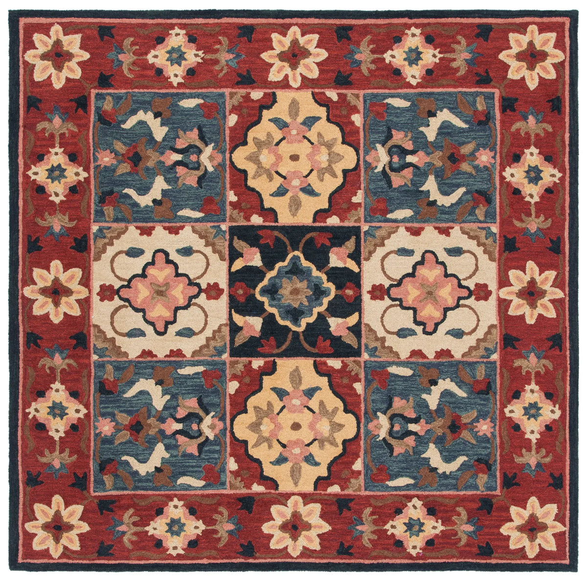 Safavieh Aspen 7'-0" x 7'-0" Rug in Red / Gold