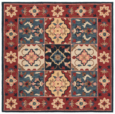 Safavieh Aspen 7'-0" x 7'-0" Rug in Red / Gold