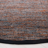 Safavieh Montauk 6'-0" x 6'-0" Rug in Orange / Black