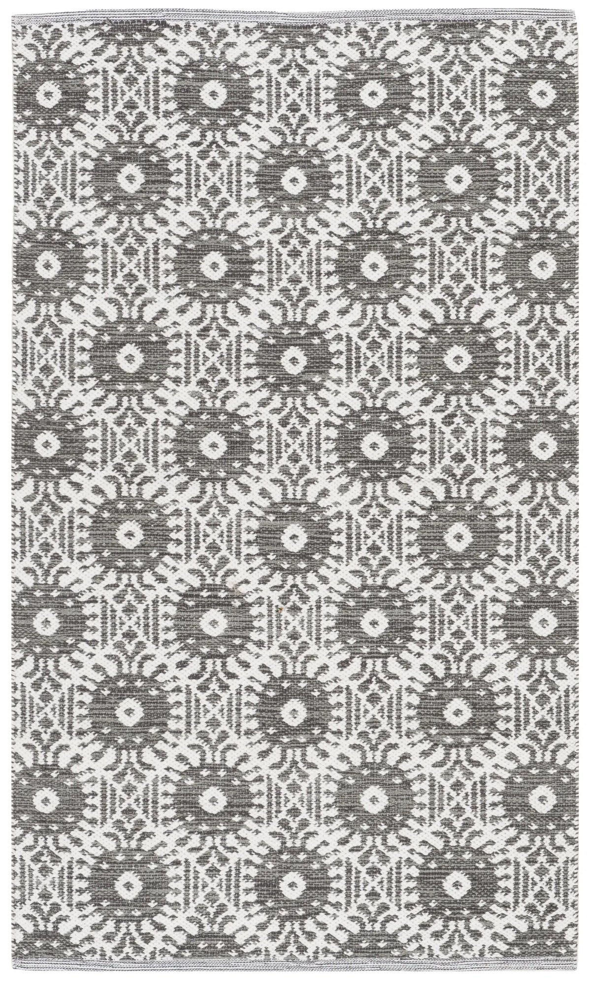 Safavieh Montauk 3'-0" x 5'-0" Rug in Charcoal / Ivory