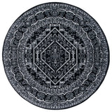 Safavieh Adirondack 6'-0" x 6'-0" Rug in Black / Ivory