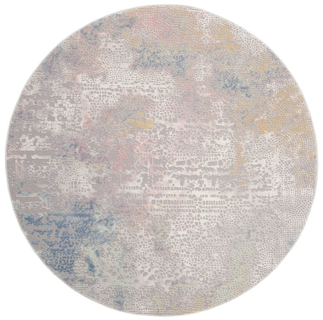 Safavieh Meadow 100 6'-7" x 6'-7" Rug in Grey / Gold