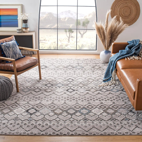 Safavieh Amsterdam 10'-0" x 14'-0" Rug in Light Grey / Brown