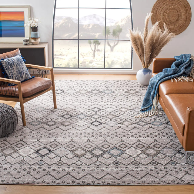 Safavieh Amsterdam 10'-0" x 14'-0" Rug in Light Grey / Brown