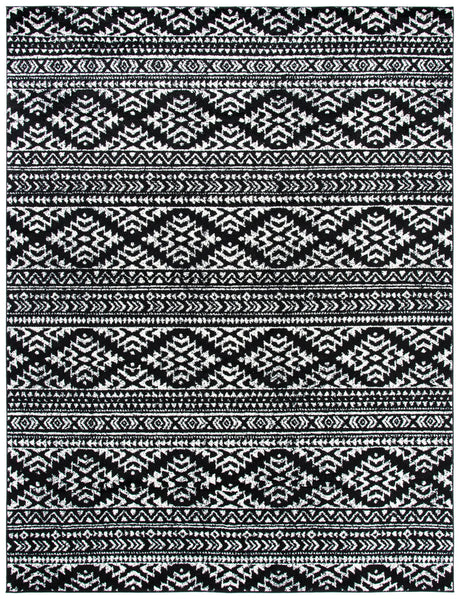 Safavieh Tulum 10'-0" x 13'-0" Rug in Black / Ivory