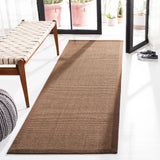 Safavieh Natural Fiber 2'-6" x 8'-0" Rug in Brown / Brown