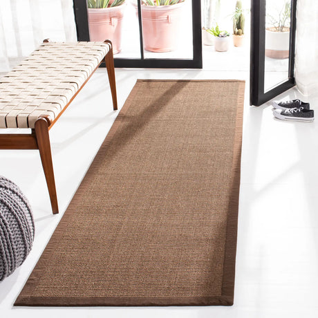 Safavieh Natural Fiber 2'-6" x 8'-0" Rug in Brown / Brown