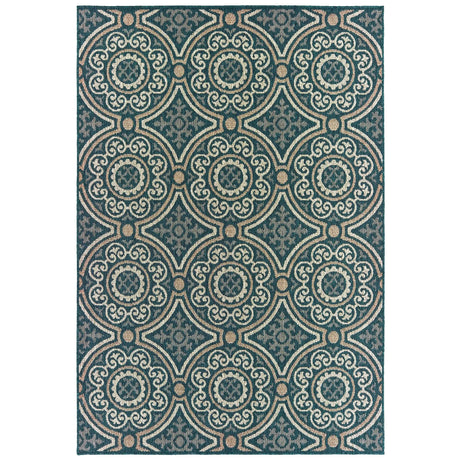 Oriental Weavers Sphinx Latitude 609B Blue / Grey Rugs - main flat