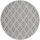 Safavieh Pyramid 6'-7" x 6'-7" Rug in Charcoal / Ivory