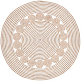 Safavieh Natural Fiber 5'-0" x 5'-0" Rug in Natural / Ivory