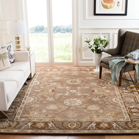 Safavieh Anatolia 9'-6" x 13'-6" Rug in Dark Grey / Brown