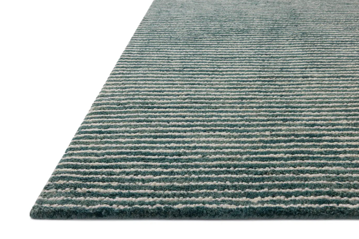 Loloi Sunday SUN-01 Ocean / Ivory Hand Tufted Rug - rug corner