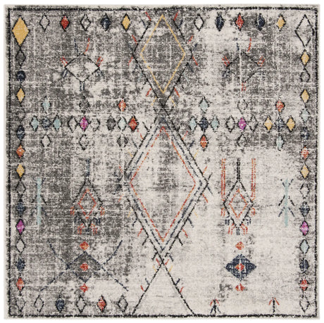 Safavieh Adirondack 6'-0" x 6'-0" Rug in Light Grey / Fuchsia