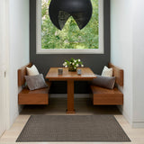 Nourison Horizon Indoor/Outdoor HOZ02 Charcoal Contemporary Area Rugs