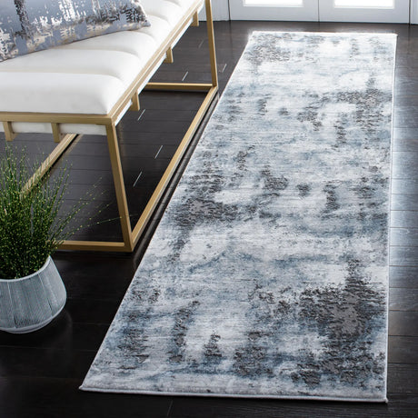 Safavieh Craft 2'-3" x 8'-0" Rug in Blue / Grey