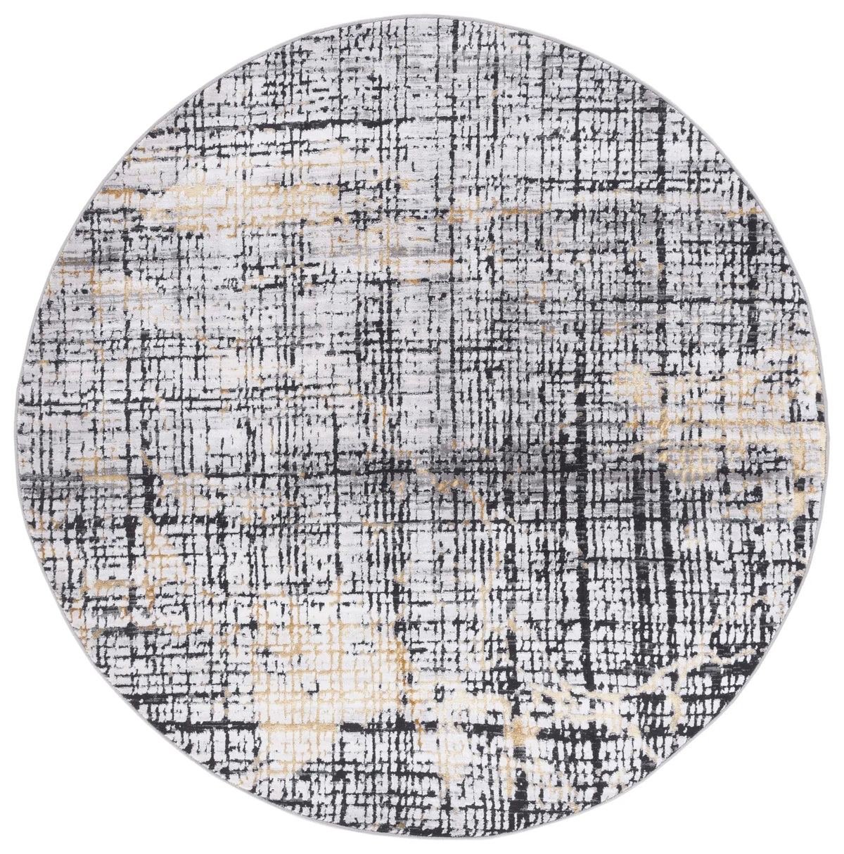 Safavieh Amelia 6'-7" x 6'-7" Rug in Charcoal / Gold
