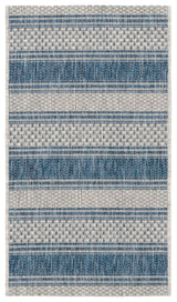 Safavieh Courtyard 2'-0" x 3'-7" Rug in Grey / Navy