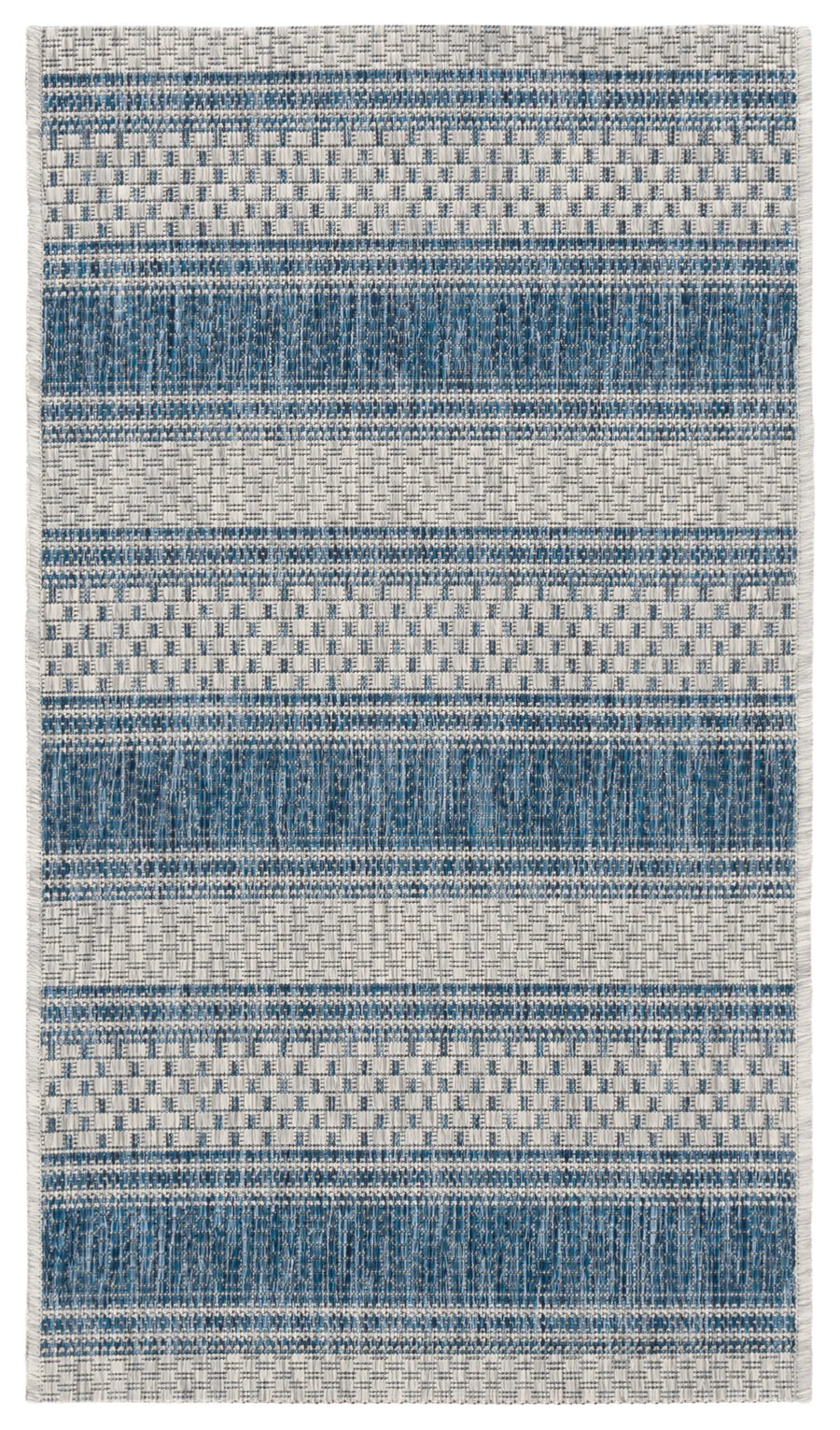 Safavieh Courtyard 2'-0" x 3'-7" Rug in Grey / Navy