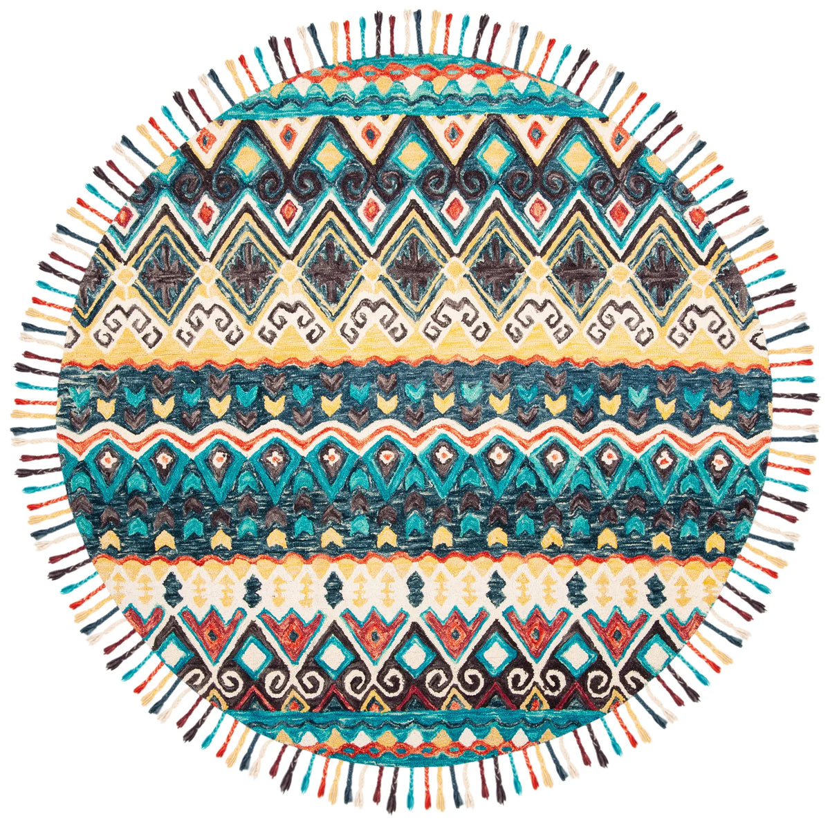 Safavieh Aspen 7'-0" x 7'-0" Rug in Blue / Red