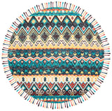 Safavieh Aspen 7'-0" x 7'-0" Rug in Blue / Red