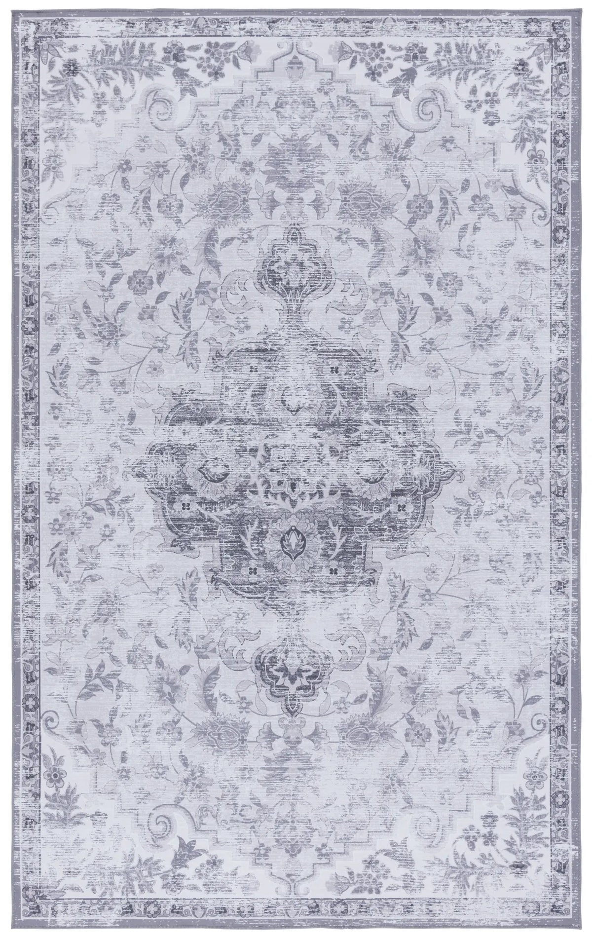Safavieh Tucson 4'-0" x 6'-0" Rug in Light Grey / Grey
