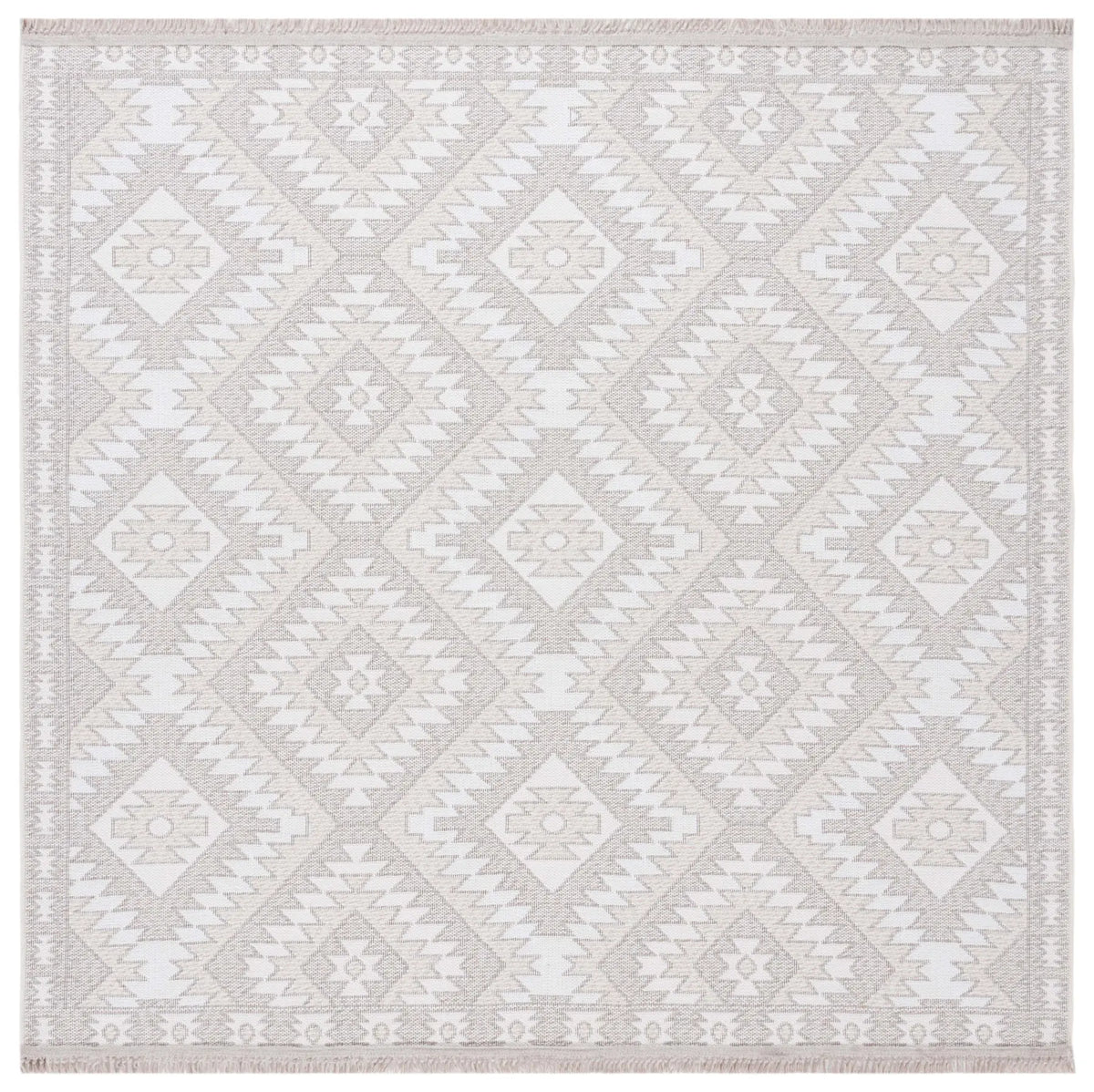 Safavieh Prairie 300 6'-7" x 6'-7" Rug in Beige / Ivory