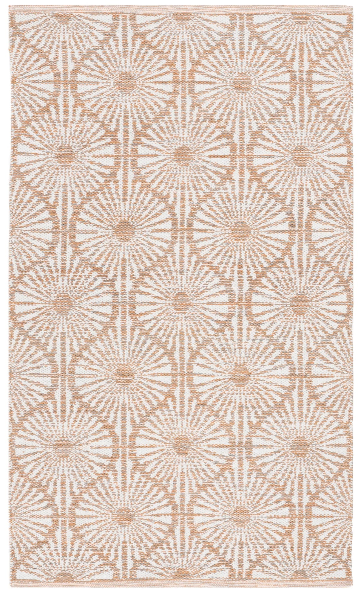 Safavieh Montauk 3'-0" x 5'-0" Rug in Orange / Ivory