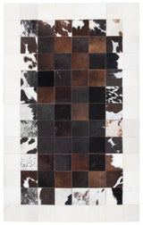 Safavieh Studio Leather 3'-0" x 5'-0" Rug in Ivory / Brown