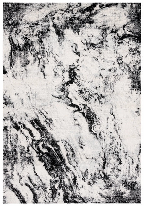 Safavieh Tulum 4'-0" x 6'-0" Rug in Ivory / Black