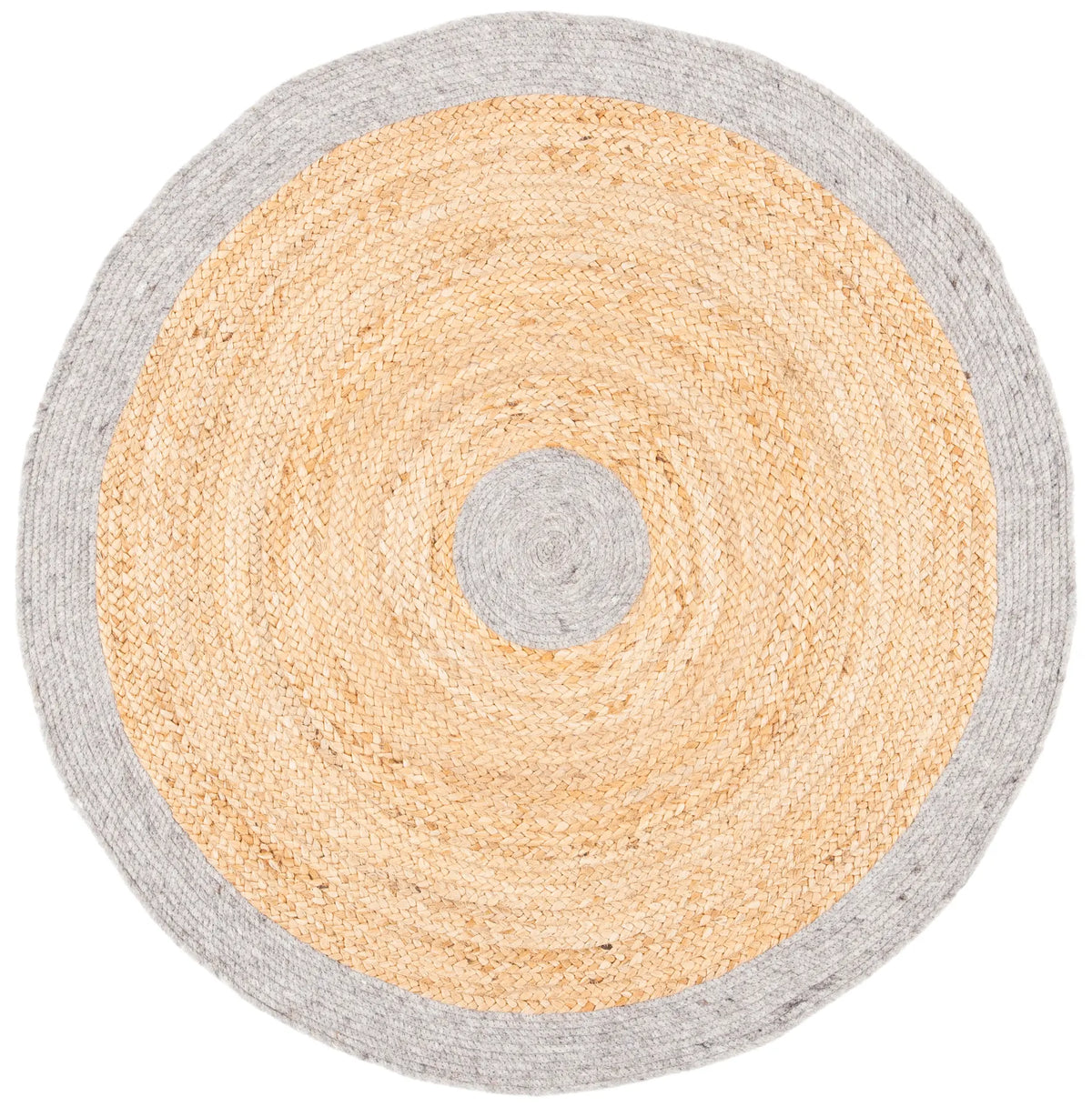 Safavieh Braided 3'-0" x 3'-0" Rug in Silver / Natural
