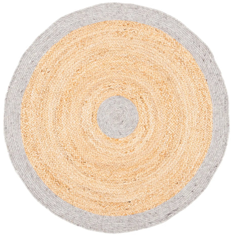 Safavieh Braided 3'-0" x 3'-0" Rug in Silver / Natural