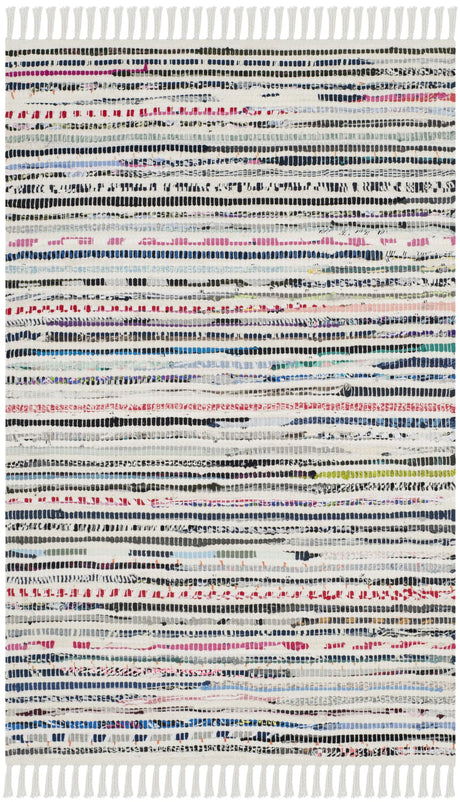 Safavieh Rag Rug 2'-0" x 3'-0" Rug in Ivory / Multi